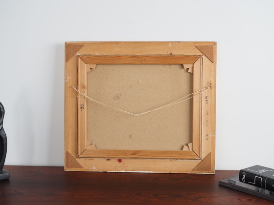 Image 1 of Tableau "Le ruisseau d'hiver", design scandinave, années 1970