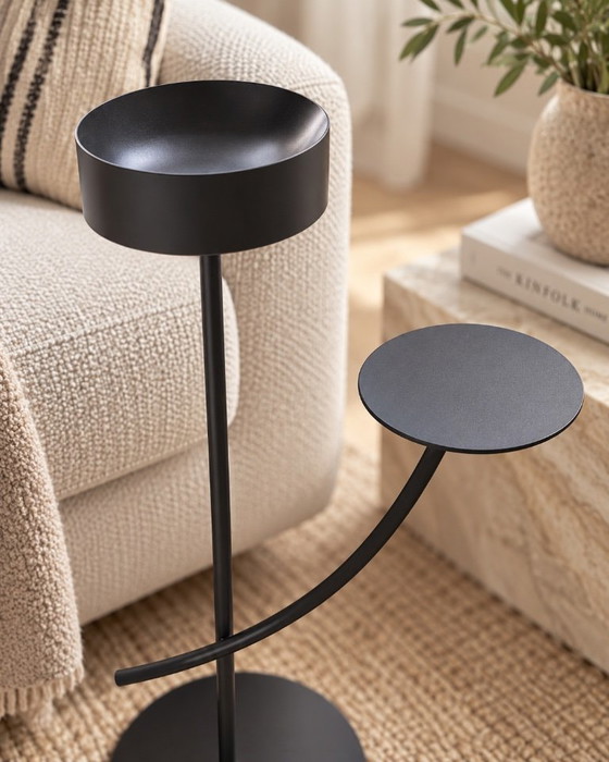 Living Divani „Vizio“ By Leonardo Talarico – Elegant Designer Object In Black – Side tables, Metal (photo 3 of 5)