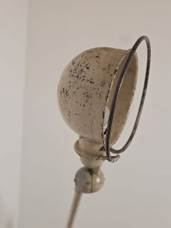 Jean-Louis Domecq, Lampada Jieldé industriale beige, Anni '50, Jielde, Lampade da tavolo, Metallo (foto 19 di 23)