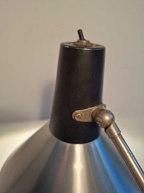 Sleek Vintage Industrial Desk Lamp, Dutch Design Sixties – Hala, Reading Lamp, Aluminium, Metal (photo 14 of 15)