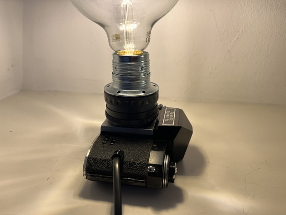 Retro Handmade Camera Light – Lampsmid, Table lamps, Glass, Metal (photo 3 of 11)