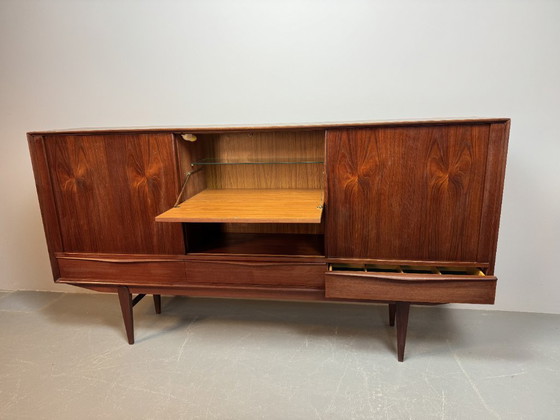 Image 1 of Skandinavisches Mid-Century-Design-Highboard, zugeschrieben E.W. Bach für Sejling Skabe, Dänemark, 1960er Jahre