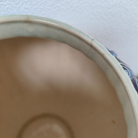 Image 1 of Antieke Vintage Vaas Dekselvaas Porselein Petrus Regout Maastricht Porselein  