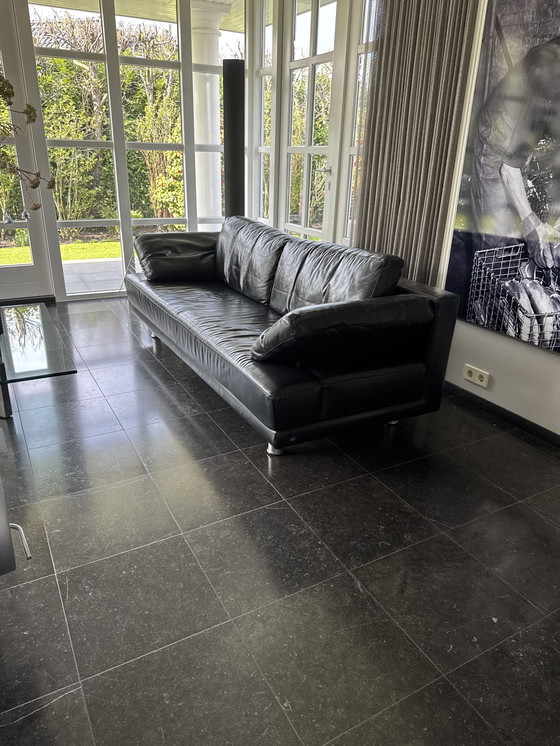 Image 1 of Divano in pelle Rolf Benz nero