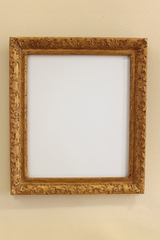 Image 1 of Handgemaakte spiegel­lijst met 24K bladgoud