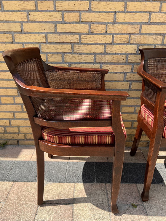 Image 1 of 4 Bannink Jugendstil-Esszimmer-Sessel