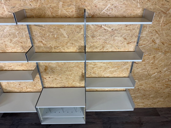 Jaren 60 70 Wandrek Wall Unit van Dieter Rams voor Vitsoe 606 – Metal (photo 10 of 22)