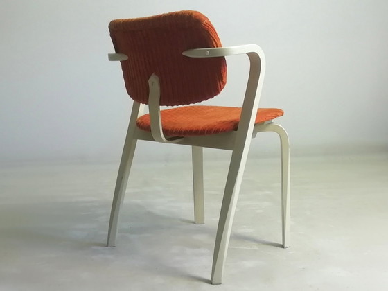 Image 1 of Orig. Asko Ilmari Tapiovaara Aslak Sedia 1946 FIN anni &#39;70 Sedia Arancione Artek