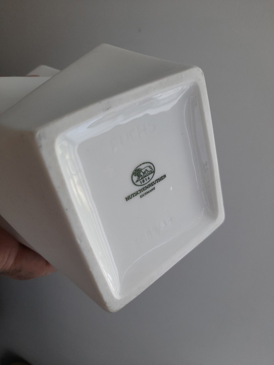 Image 1 of Vase op art Heinrich Fuchs pour Hutschenreuther 60s