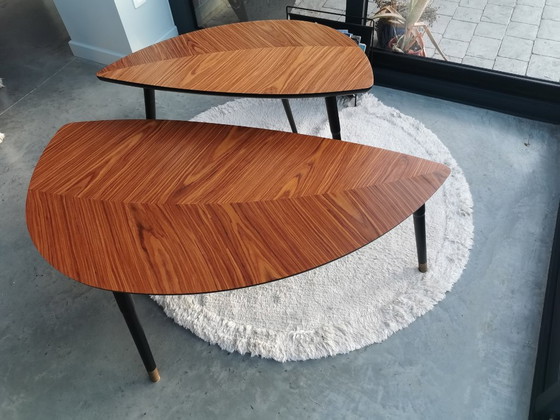 Set van twee vintage Salontafels model Lovbacken – ikea, Hout, Metaal (photo 2 of 5)