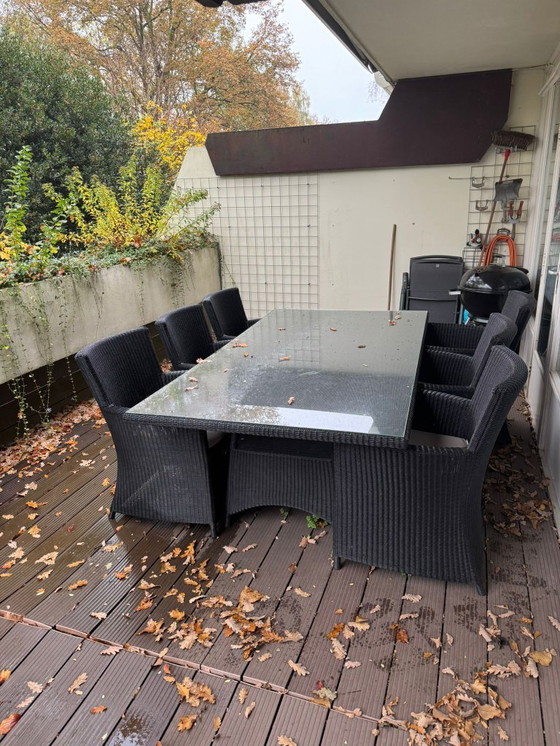 Image 1 of Borek Windsor tuintafel, stoelen en kussen
