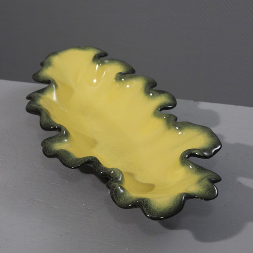 Große Obstschale Keramik Vintage Freiform Ceramidi Marseille 1950s