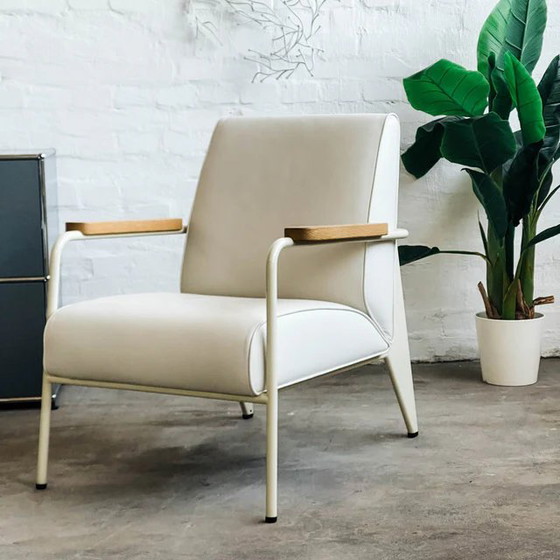 Image 1 of Vitra - Fauteuil de Salon - Sillón - Blanco - Cuero - Excelente estado