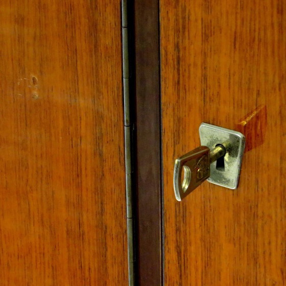 Image 1 of Vintage mid century 4-deurs design kledingkast in palissander, 1960s