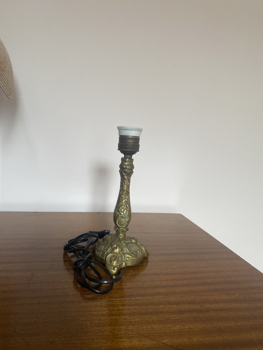 Pied de lampe en bronze