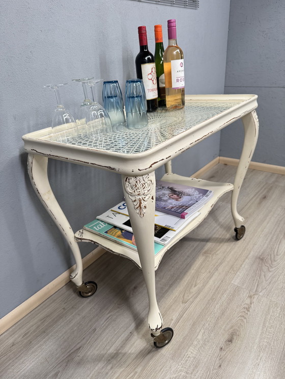 Image 1 of Chippendale serving trolley with webbing top