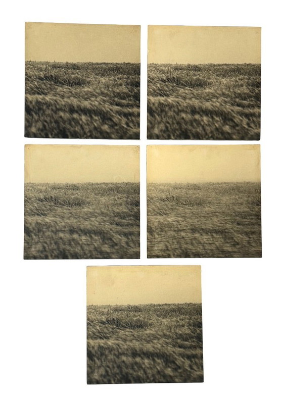 Image 1 of Gerry Hunt (1927 - 2023), set of  5 photos mounted on wood panels, UK 1977
