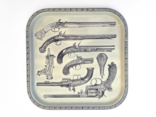 Tray Pistols Piero Fornasetti – decoratieve objecten, Metal (photo 2 of 5)