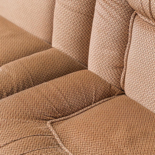 SET DI 3 POLTRONE MODULARI IN TESSUTO BEIGE ANNI ’70 VINTAGE MODERNARIATO
