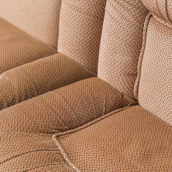 Image 1 of SET DI 3 POLTRONE MODULARI IN TESSUTO BEIGE ANNI ’70 VINTAGE MODERNARIATO