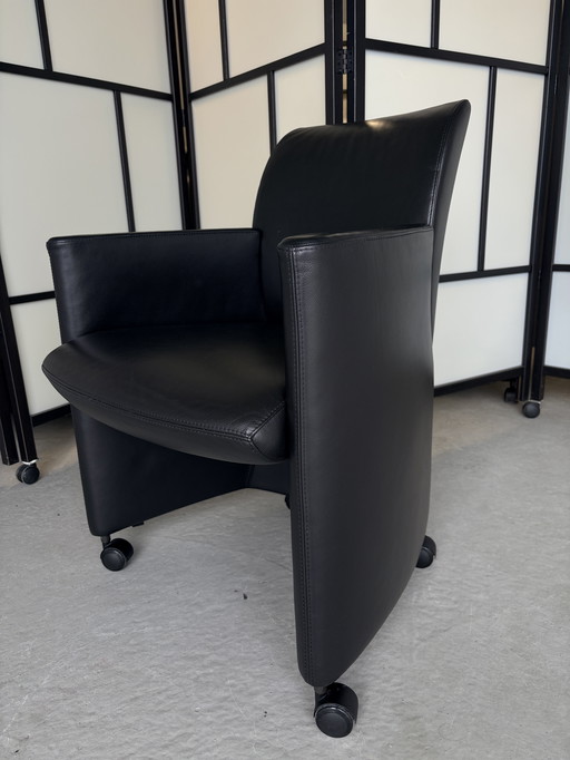 Sedia da pranzo Leolux Quantissimo con ruote piroettanti