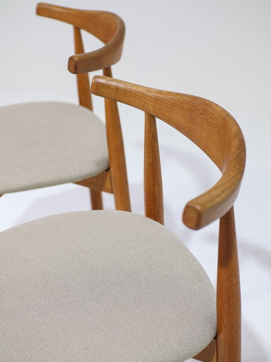 Image 1 of 2 sgabelli da bar vintage danesi Findahl in rovere