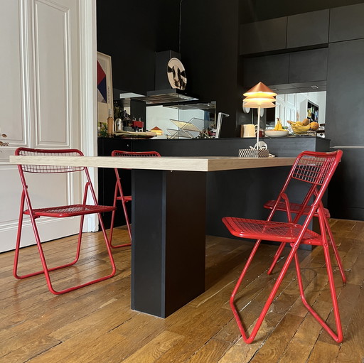 Ted Net" Vintage Folding Chairs by Niels Gammelgaard, IKEA, 1980