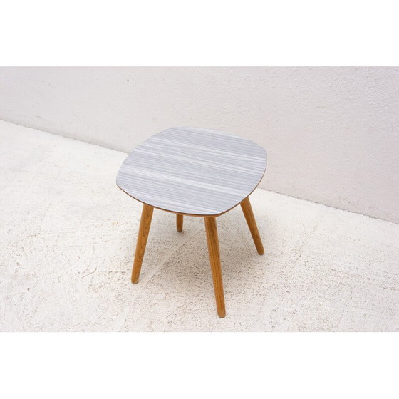 Image 1 of Vintage stool in wood and formica, Czechoslovakia 1960s