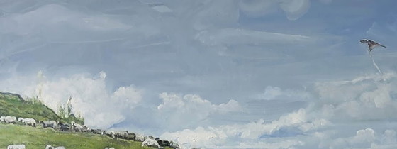Original Oil Painting Contemporary Art Landscape Big Walk – Paintings & Drawings, Canvas (photo 4 of 7)