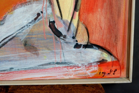 Image 1 of Piet Warffemius, acrilico su lino, 130x140 cm.