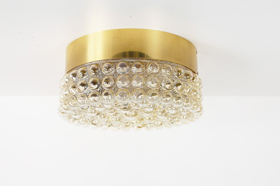 Image 1 of 1x Glass bubble flush mount light by Helena Tynell for Glashutte Limburg