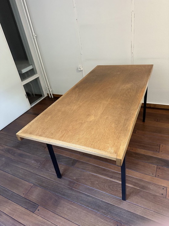 Table de salle à manger vintage Martin Visser des années 60, Spectrum, Tables de salle à manger, Bois, Métal (photo 8 sur 13)