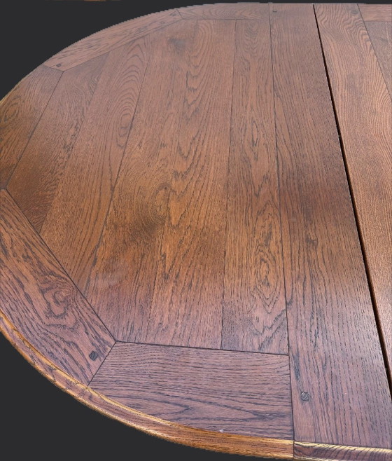 Image 1 of Bannink Art Nouveau extendable dining table cherry wood