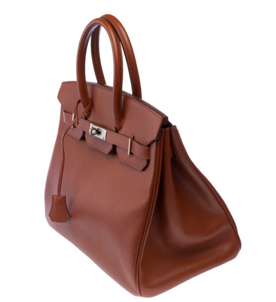 Image 1 of Borsa HERMES Birkin 35 in cuoio marrone - 103214