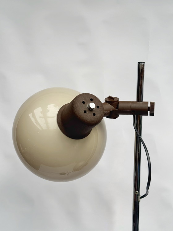 Lampada da terra vintage olandese a forma di fungo Herda | Anni '70, era spaziale – Lampade da terra, Chrome (photo 6 of 10)