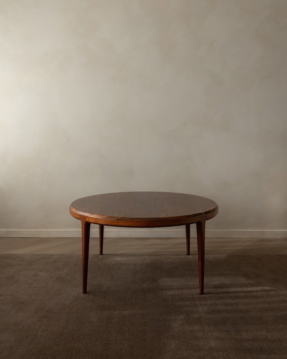 Image 1 of Mid Century Rosewood Round Coffee Table Model 283 by Johannes Andersen for CFC Silkeborg, 1960s