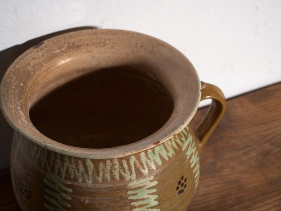 Vaso in ceramica smaltata popolare antica – Europa Centrale, circa 1930 – Vasi per piante, Rustic (photo 22 of 40)