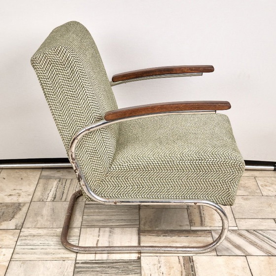 Image 1 of Cantilever Bauhaus Armchair S-411, Thonet, 1930s, Czechoslovakia
