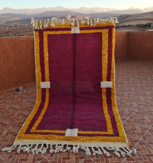 Alfombra bereber hecha a mano 💯 en lana natural 400x300 – vloerkleden en tapijten, Wool