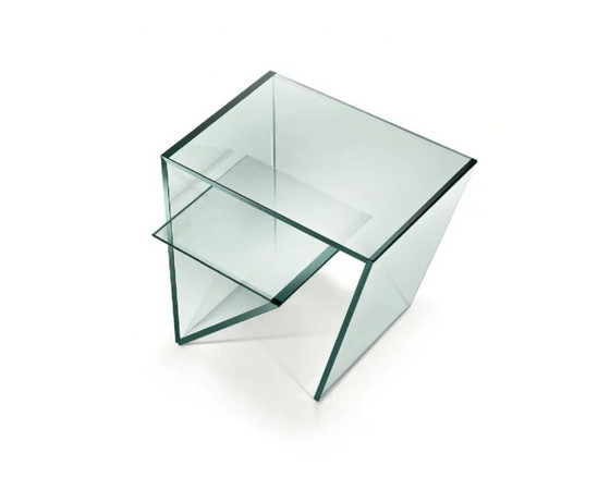 Image 1 of Mesa de centro Zen de Tonelli Design en cristal extratransparente.