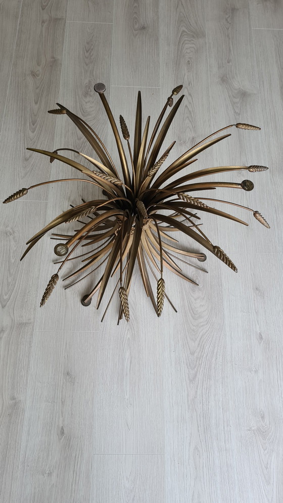 Image 1 of Iconic 'Sheaf of Wheat' Side Table in the Style of Coco Chanel / Maison Jansen