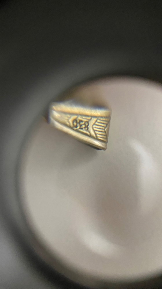 Image 1 of Pendentif en argent 830 avec une grosse pierre à facettes