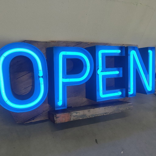 Vintage Neon Shopsign light advertising letters (complete set)