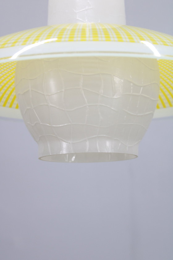 Image 1 of Lampada a sospensione in vetro anni '70, Cecoslovacchia