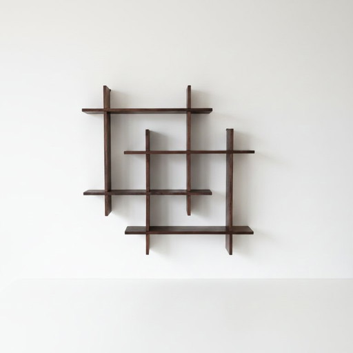 Estantería de pared modular escandinava de teca "Gaybox" de mediados de siglo, años 60 - 50 cm x 50 cm