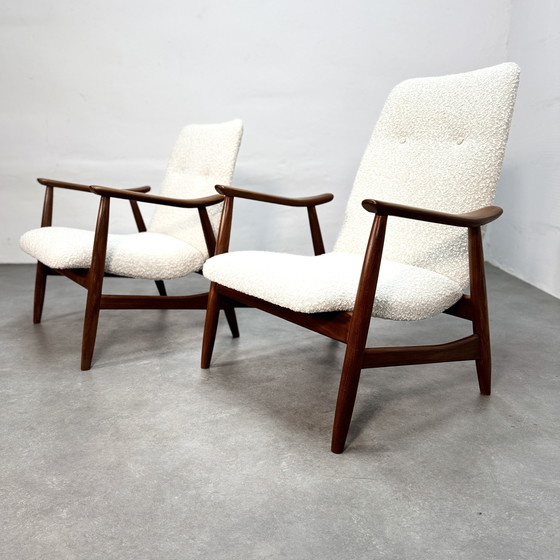 Image 1 of Louis van Teeffelen Juego de Sillones Bouclé Retapizados