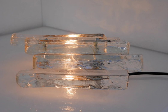 Image 1 of Deutsche Wandleuchte aus Glas von Fischer Leuchten, 1970er Jahre