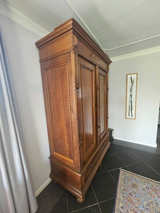solid oak cabinet