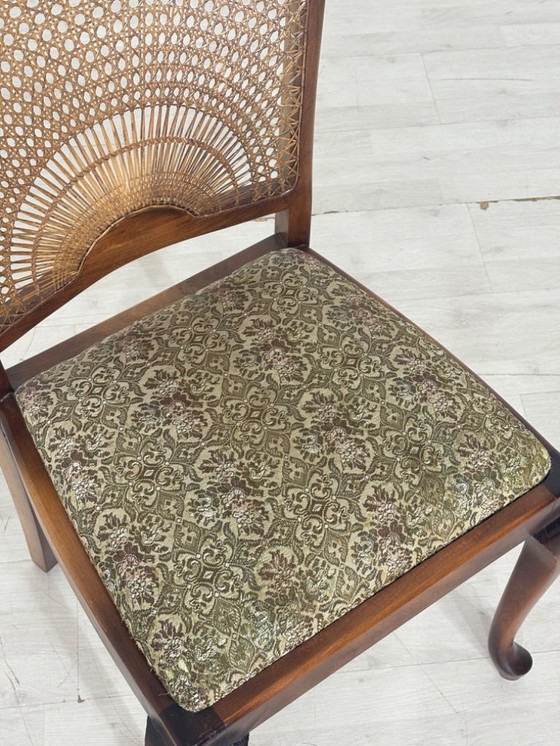 Image 1 of 4x Chippendale eetkamerstoelen, keukenstoelen, vintage stijl