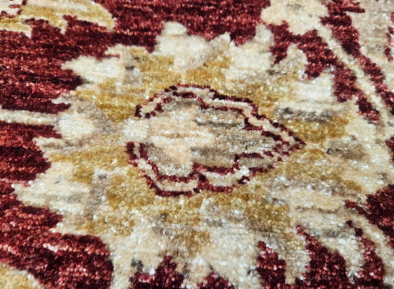 Image 1 of Handgeknoopt Perzisch wol Ziegler tapijt floral burgundy 170x230cm